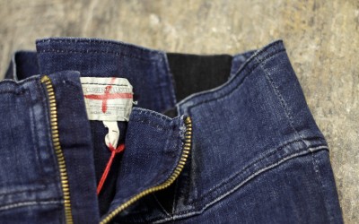 CURRENT/ELLIOTT Zip Up Tight Skirt “INDIGO”