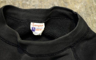 Champion Vintage Sweat 50s Runners Tag “Black Body”
