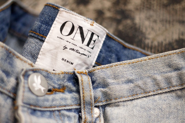 One Teaspoon Damage Denim Shorts