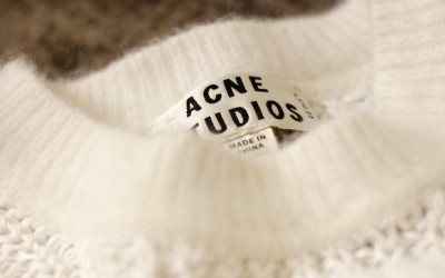 ACNE STUDIOS Crew Neck White Knit