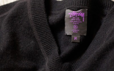 STUSSY DELUXE V-Neck Cashmere Knit