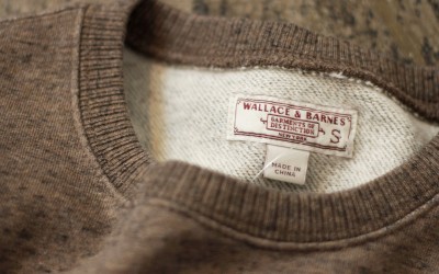 WALLACE & BARNES Brown Heathered Pocket Sweatshirts