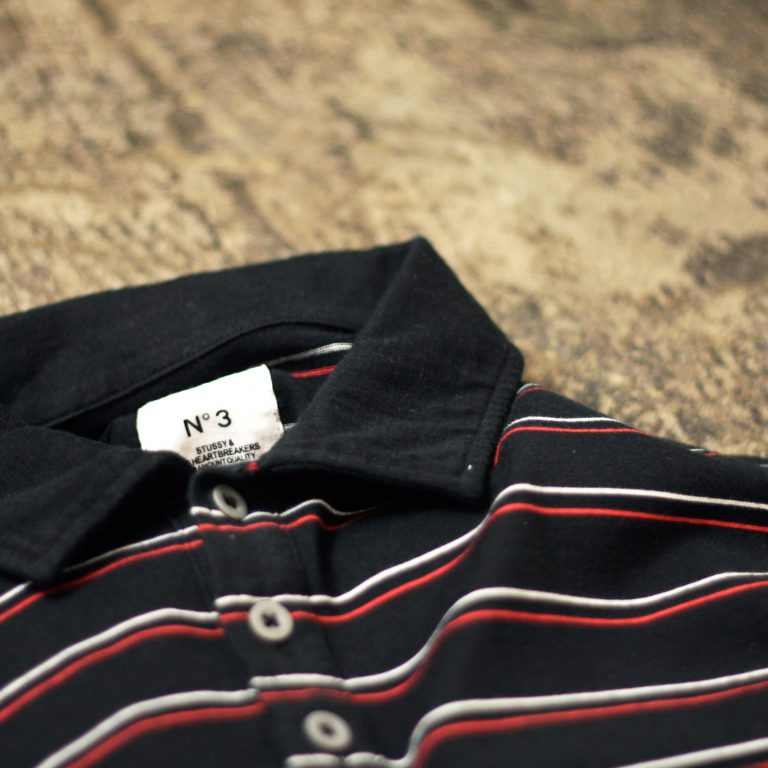 STUSSY & THE HEARTBREAKERS L/S Border Polo Shirts