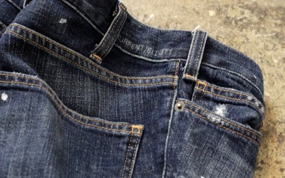 CURRENT/ELLIOTT Paint Damage Denim
