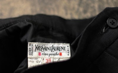 Yves Saint Laurent -rive gauche- Vintage Black Skirt