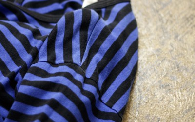 agnes b. Old Tag Border L/S T-shirt