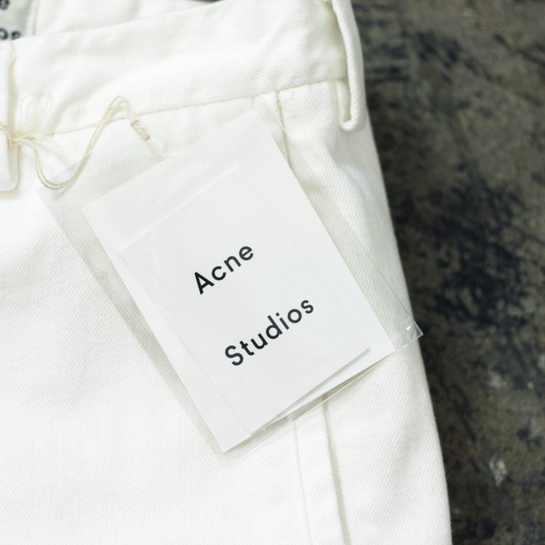 ACNE STUDIOS White Denim Shorts
