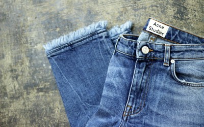 Acne Studios Fringe Blue Denim