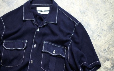 COMME des GARCONS SHIRT S/S Open Collar Shirt