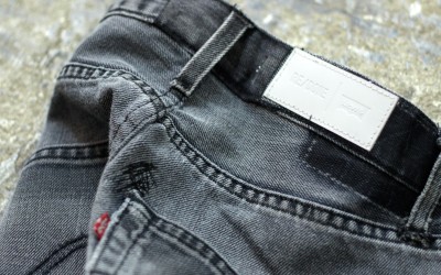 RE/DONE Remake Black Denim “The Elsa”