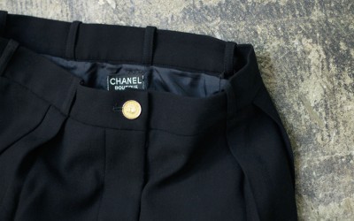 CHANEL Vintage Hi-Waist Tuck Pant