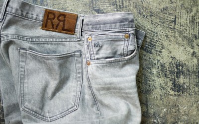 RRL Slim Fit Black Denim “Storm Grey Wash”