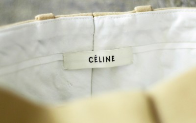 CÉLINE Tapered Senter Press Pants
