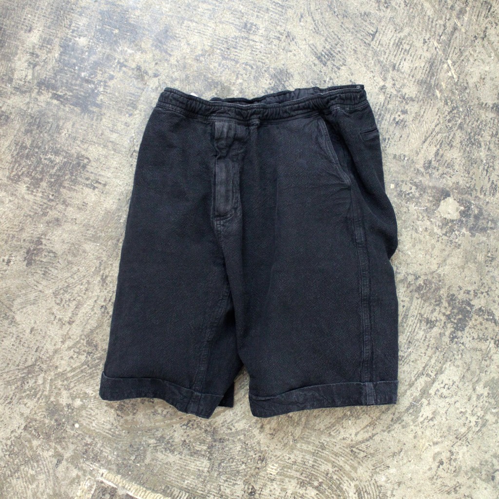 OUR LEGACY Linen×Cotton Shorts "SAND BLACK"