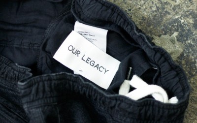 OUR LEGACY Linen×Cotton Shorts “SALT BLACK”