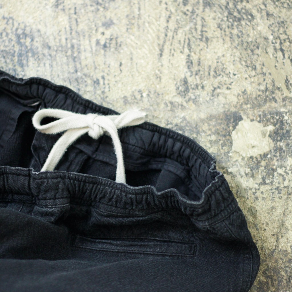 OUR LEGACY Linen×Cotton Shorts "SAND BLACK"