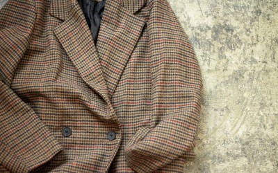 Hound’s Tooth Check Chester Over Coat