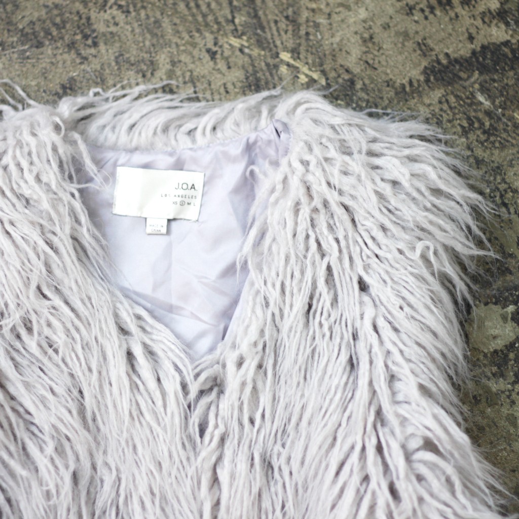 JOA Shaggy Fur Vest