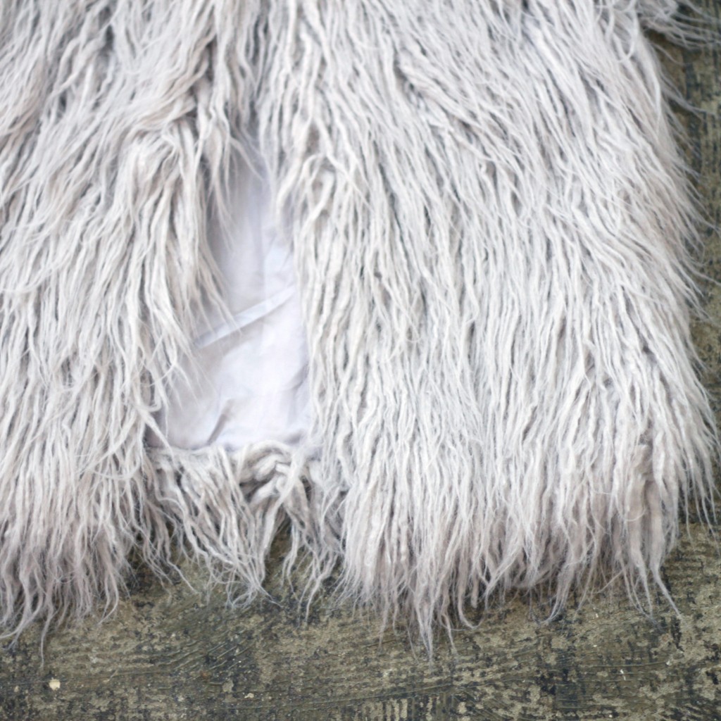 JOA Shaggy Fur Vest