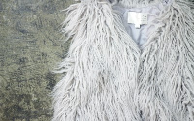 J.O.A. Shaggy Fur Vest