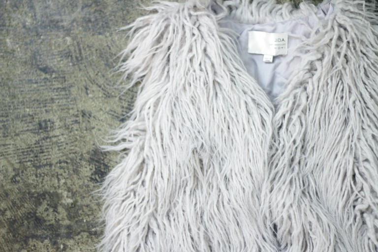 J.O.A. Shaggy Fur Vest