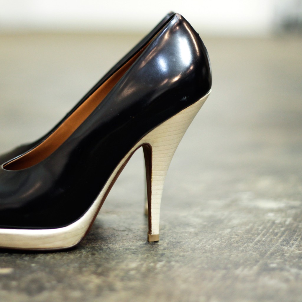 CÉLINE Leather Stiletto Heel Pumps