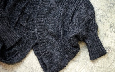 Cable Knit Over Bolero