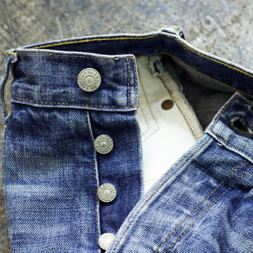 RRL Shuttle Woven Low Straight Denim 