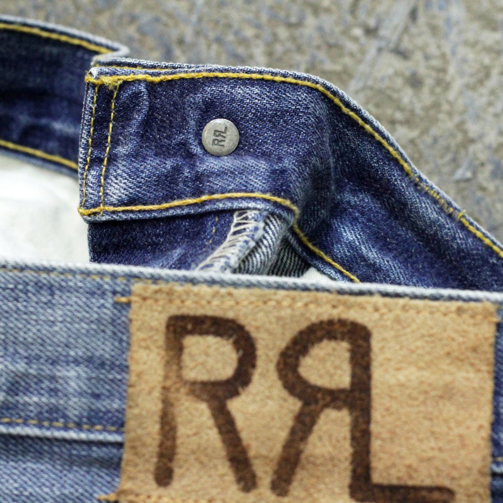 RRL Shuttle Woven Low Straight Denim 