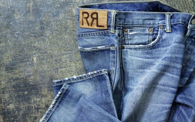 RRL Shuttle Woven Low Straight Denim