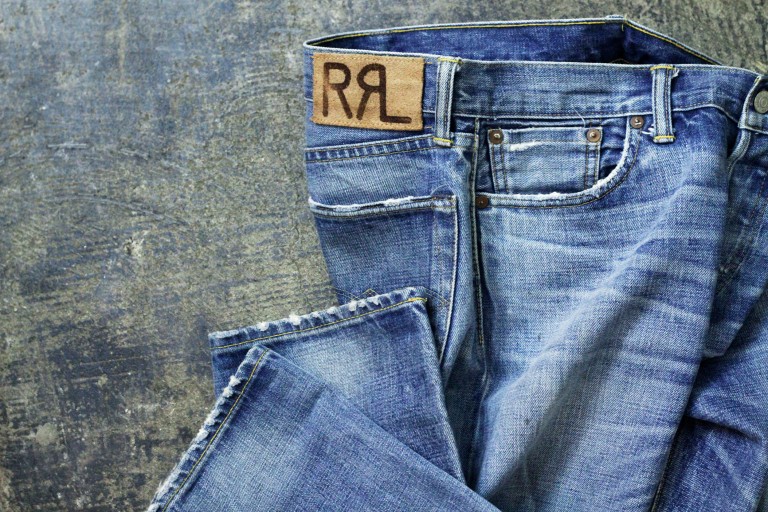 RRL Shuttle Woven Low Straight Denim