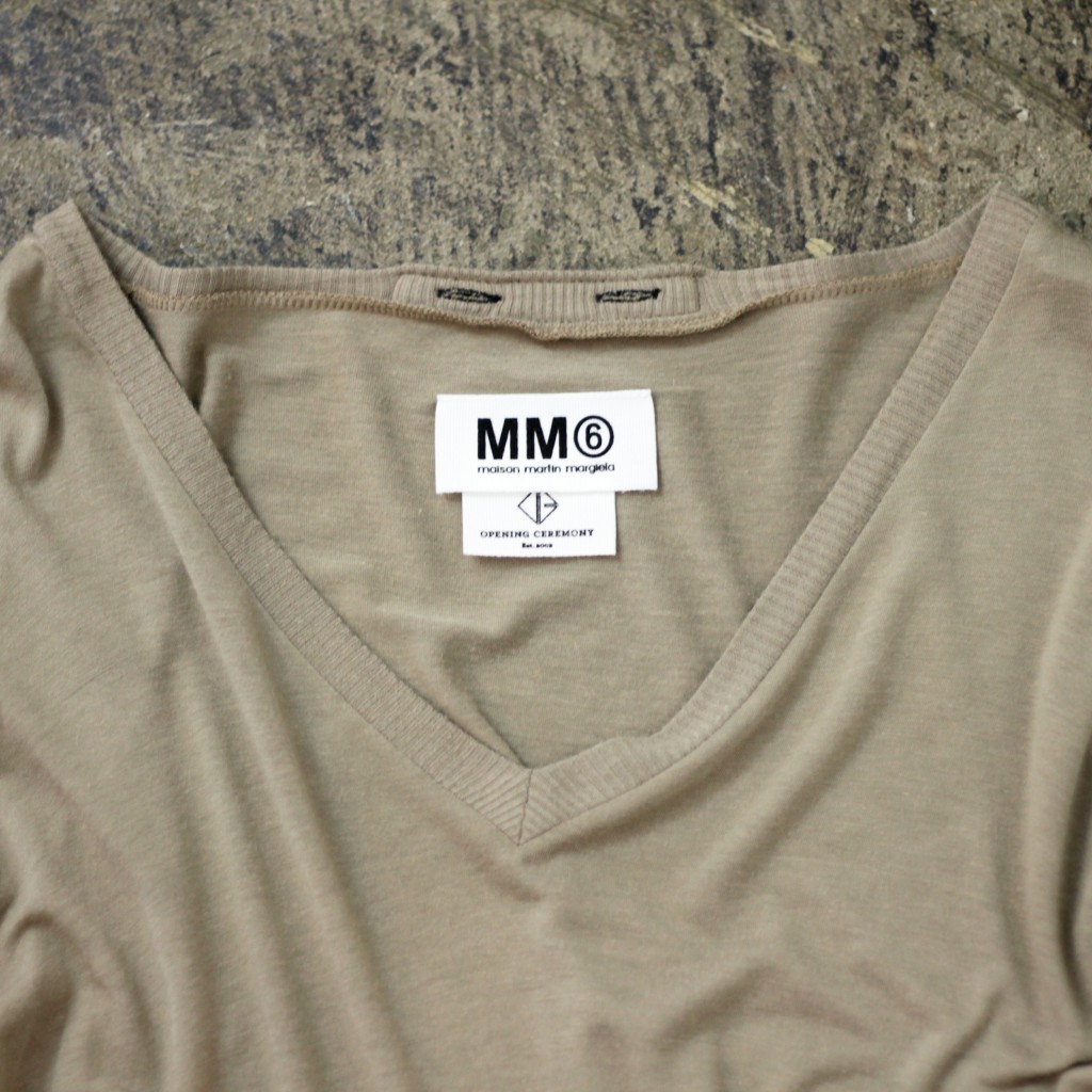 MM6 × OPENING CEREMONY Sleeve Combi V-Neck Cut&Sewn