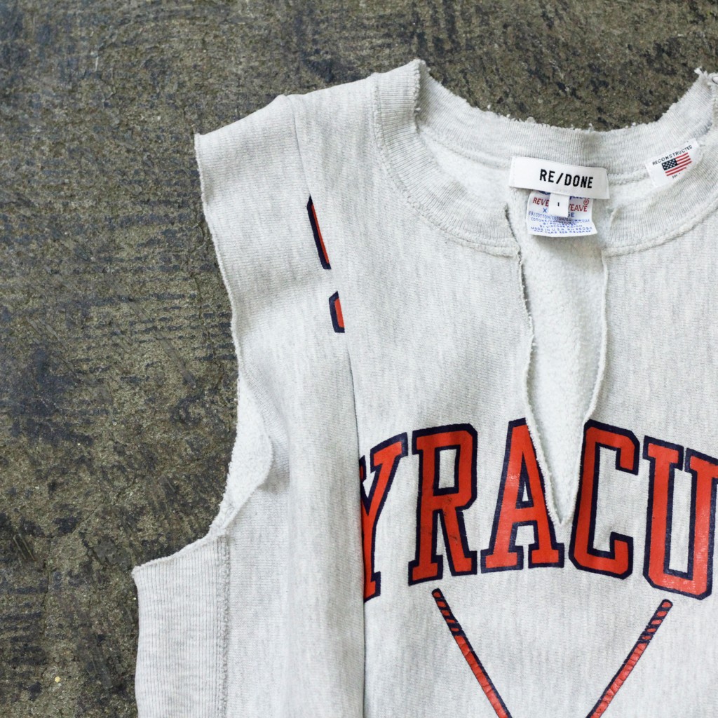 RE/DONE Sleeveless Re Make Vintage Champion Sweat