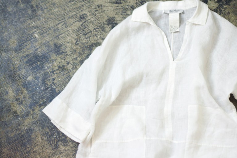 Max Mara Linen White Shirts