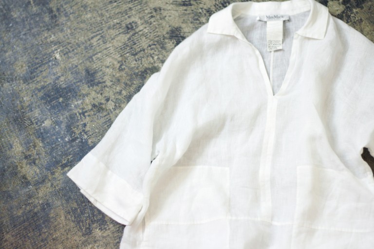 Max Mara Linen White Shirts