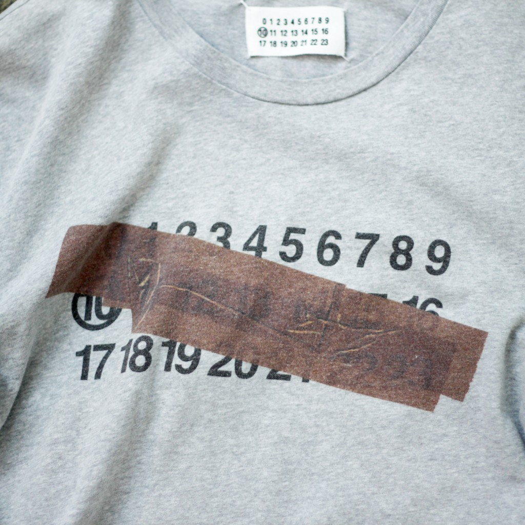 Masion Martin Margiela ⑩ Number Tape Effect T-Shirts