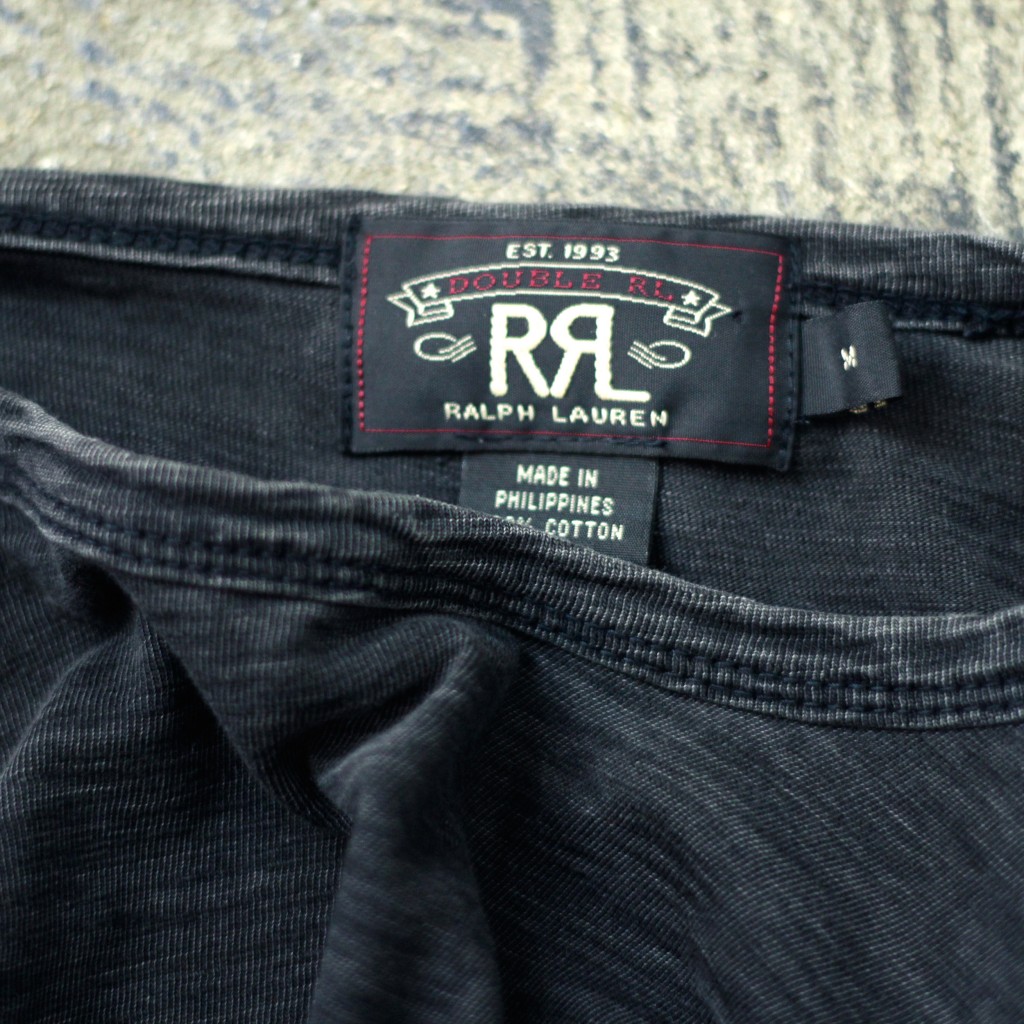 RRL Black indigo Pocket T-Shirts