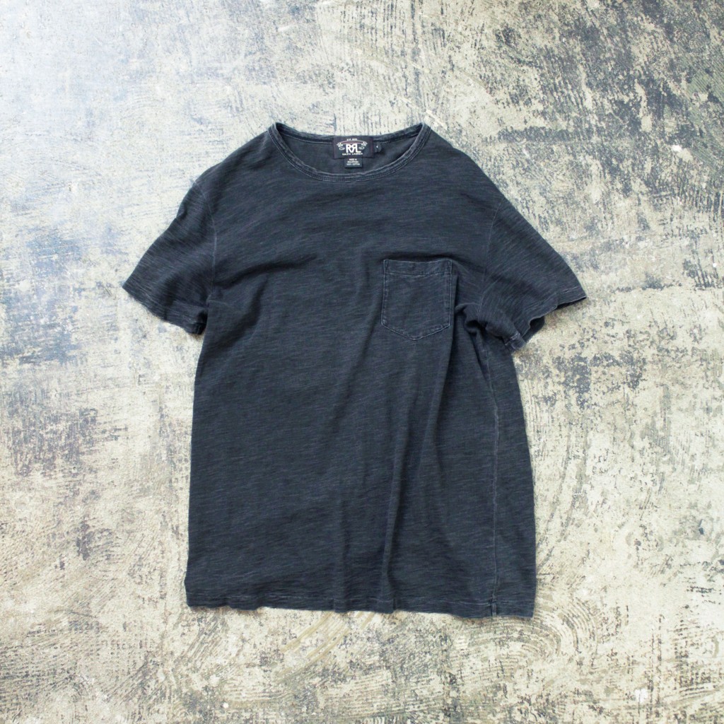 RRL Black indigo Pocket T-Shirts