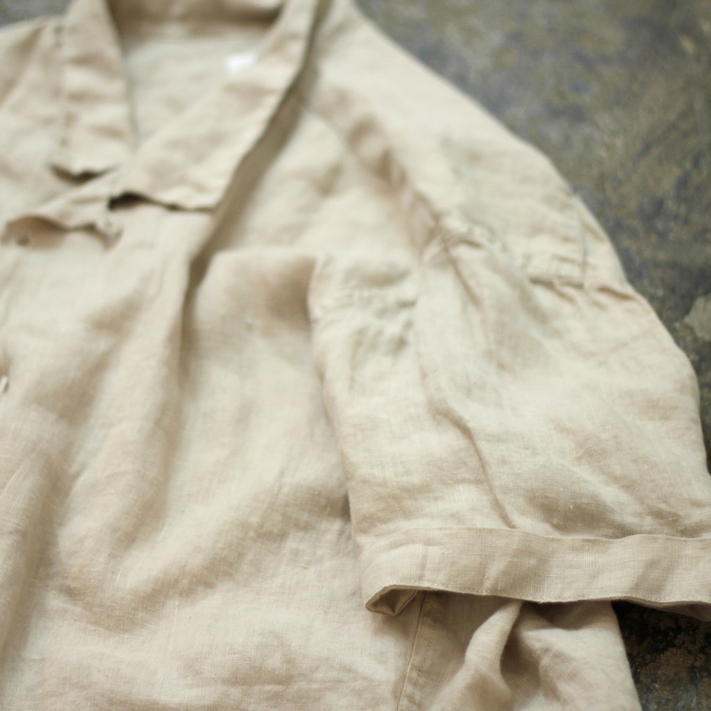 steven alan × ALEXANDER YAMAGUCHI S/S Open Collar Linen Shirt