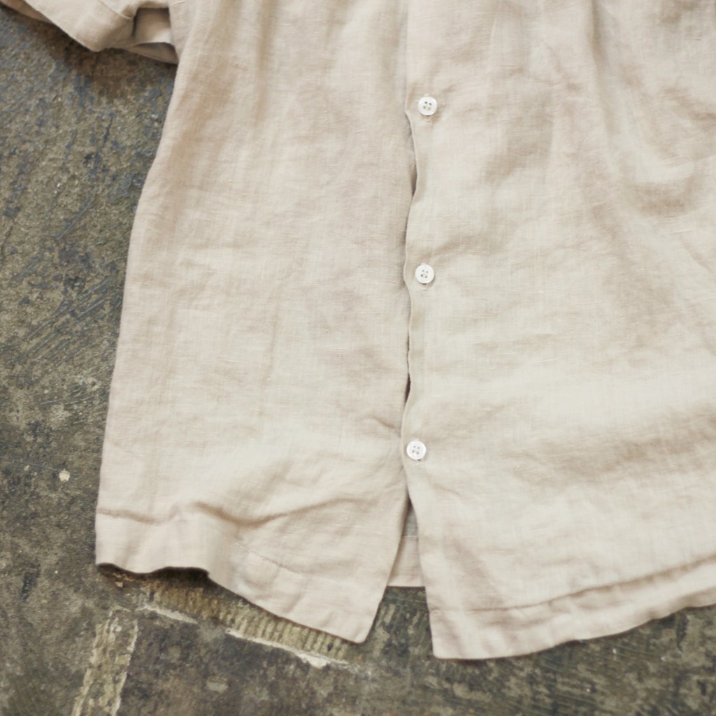 steven alan × ALEXANDER YAMAGUCHI S/S Open Collar Linen Shirt