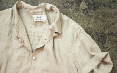 steven alan × ALEXANDER YAMAGUCHI S/S Open Collar Linen Shirt