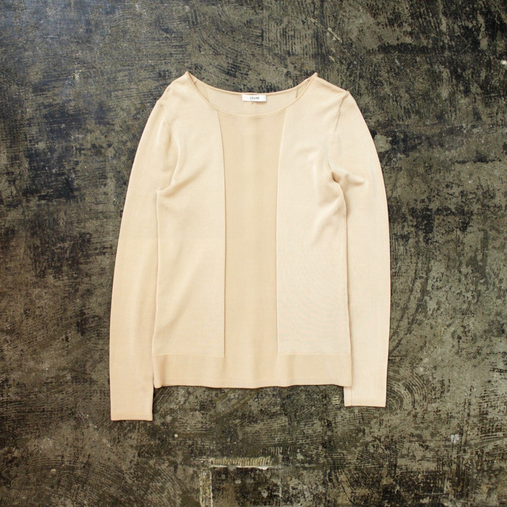 CELINE Back Design Silk Knit