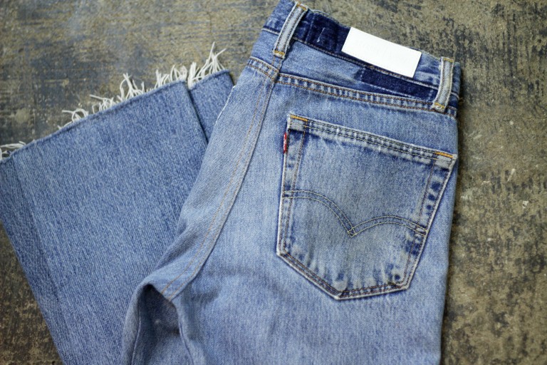 Re/Done x Levi’s High Rise Crop Flare Denim