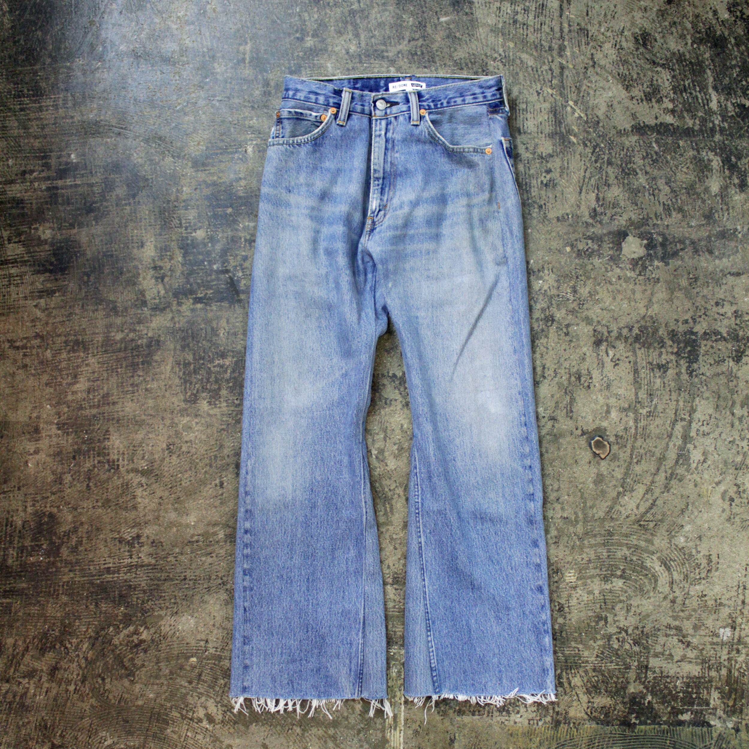 Re/Done x Levi's / High Rise Crop Flare Denim   NICE des Clothing