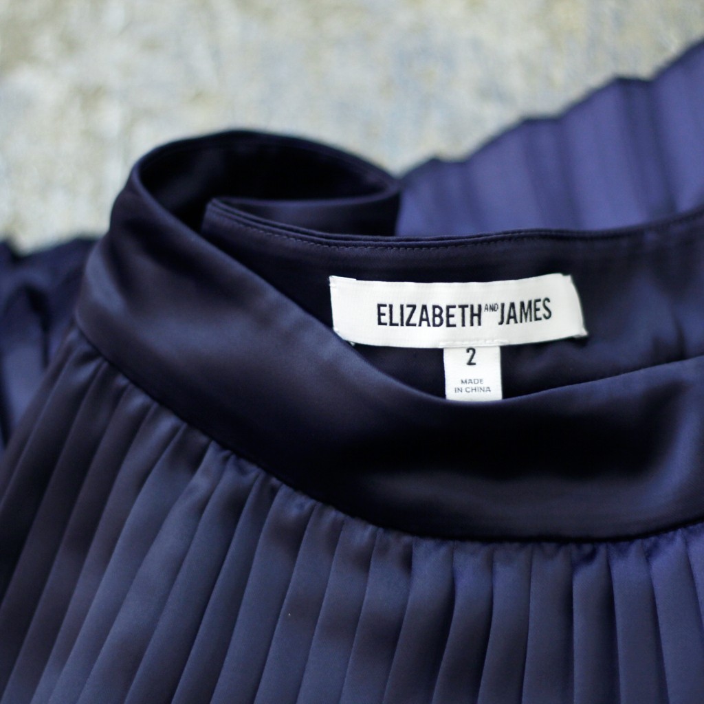 ELIZABETH AND JAMES Pleats Long Skirt