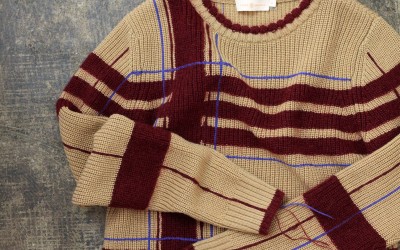 TORY BURCH Check Pattern Knit