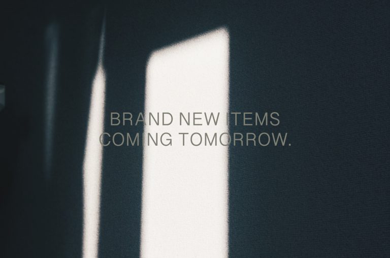 BRAND NEW ITEMS COMING TOMORROW！