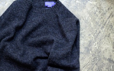 PENDLETON Shetland Crew Sweater “INDIGO HEATHER”