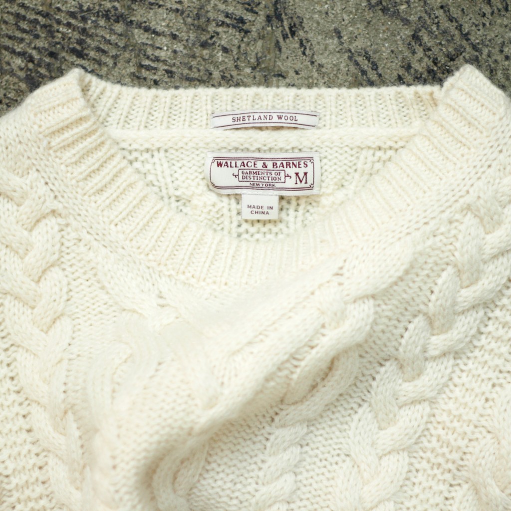 WALLACE & BARNES Shetland Cable Knit