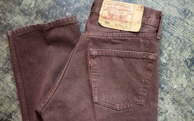 Levi’s Vintage 501 80′s Denim Made in U.S.A “BROWN”